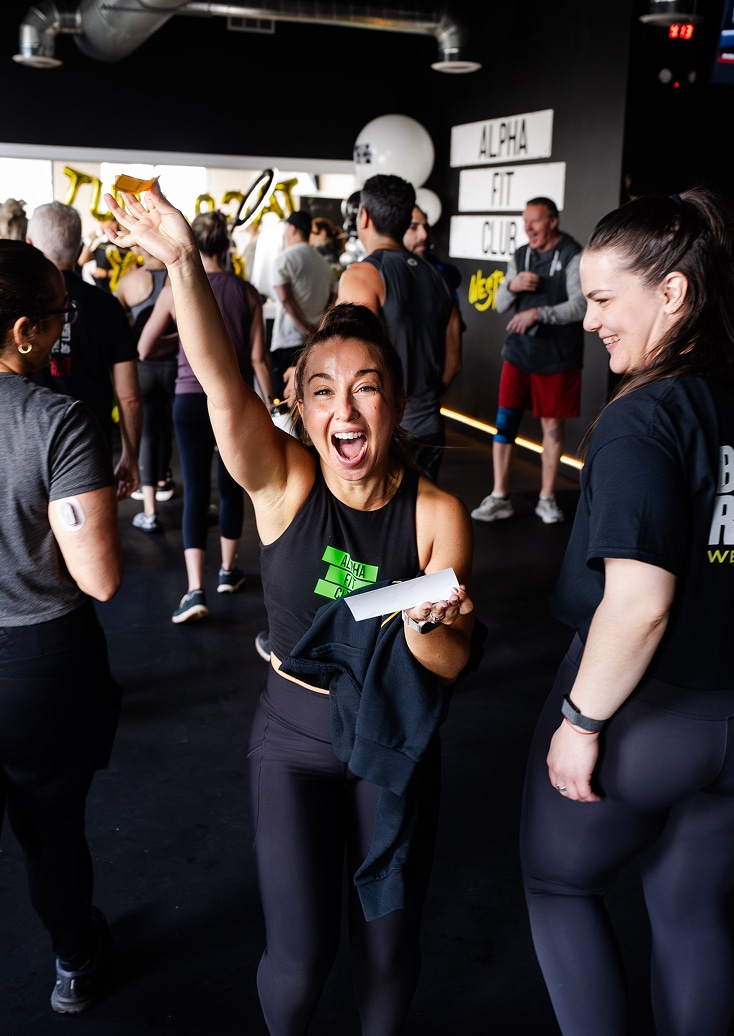 Alpha Fit Club members training together